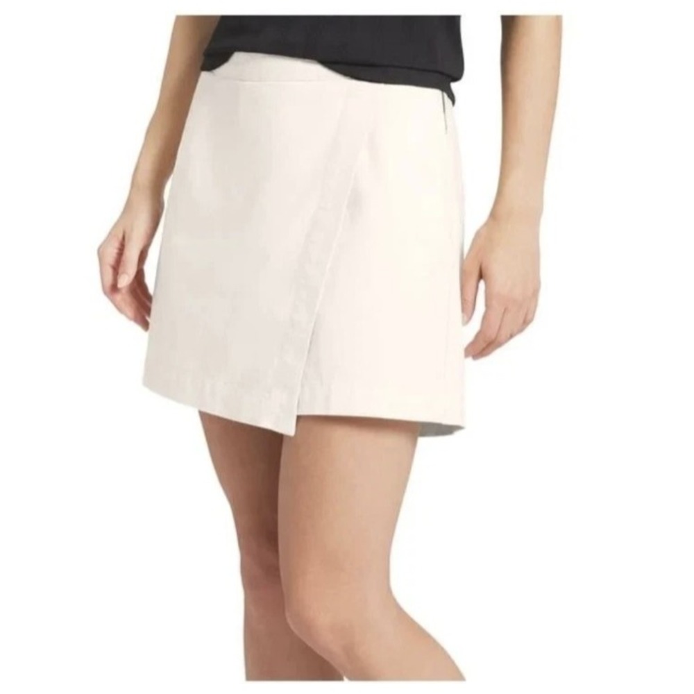 Lands' End Women's Elastic Back Twill Wrap Design Skort, Tan, Size: Small, New